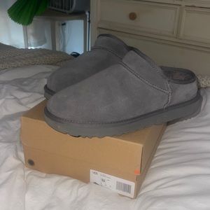 Grey ugg slippers